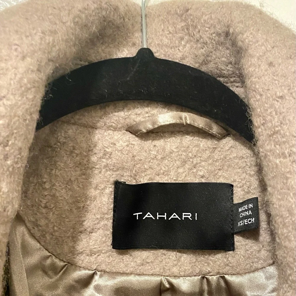 Tahari Brown Sugar Peacoat - Picture 4 of 6